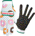 Donut Printed Dirt Bike Gloves - Lightweight, Tactile Fit