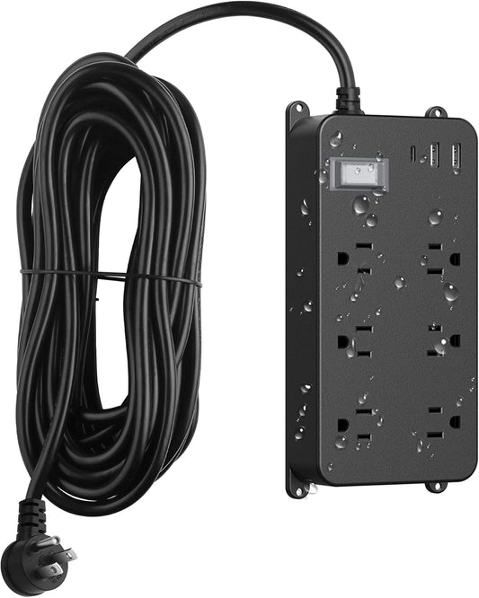 Jgstkcity Outdoor Surge Protector: Weatherproof Power Strip