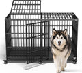 64in Heavy Duty Dog Crate for Extra Large Breeds with Wheels