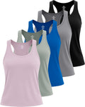 Women's Racerback Tank Top 5 Pack - Dry Fit Activewear