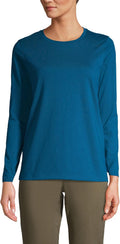 Women's Relaxed Supima Cotton Long Sleeve Crew Tee - Soft Fit