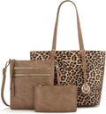 Montana West Purses for Women Tote Bag 3Pcs Set Leopard Print