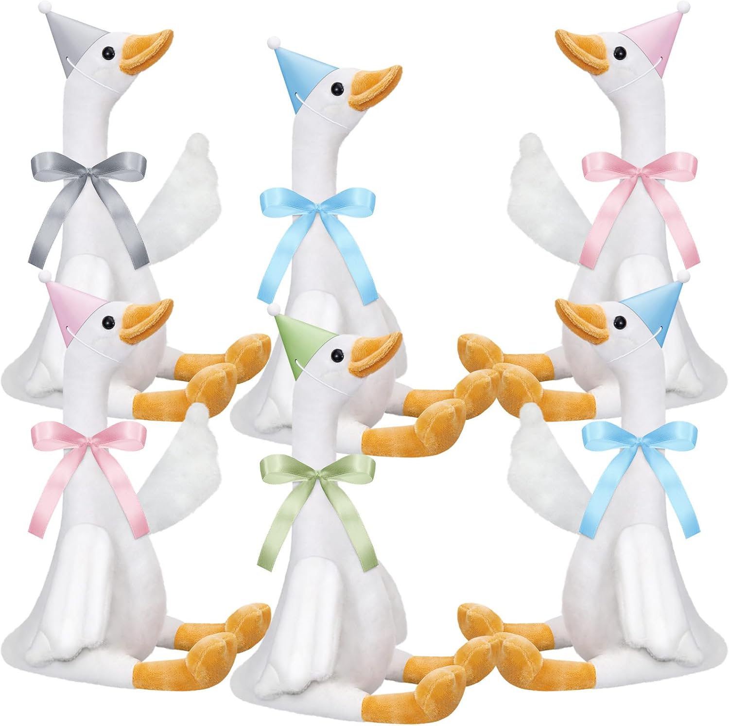One Silly Goose Plush Stuffed Animal Party Favor Set for Kids