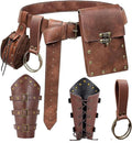 Renaissance Belt Pouch Purse Viking Bracer Hook Set - Versatile