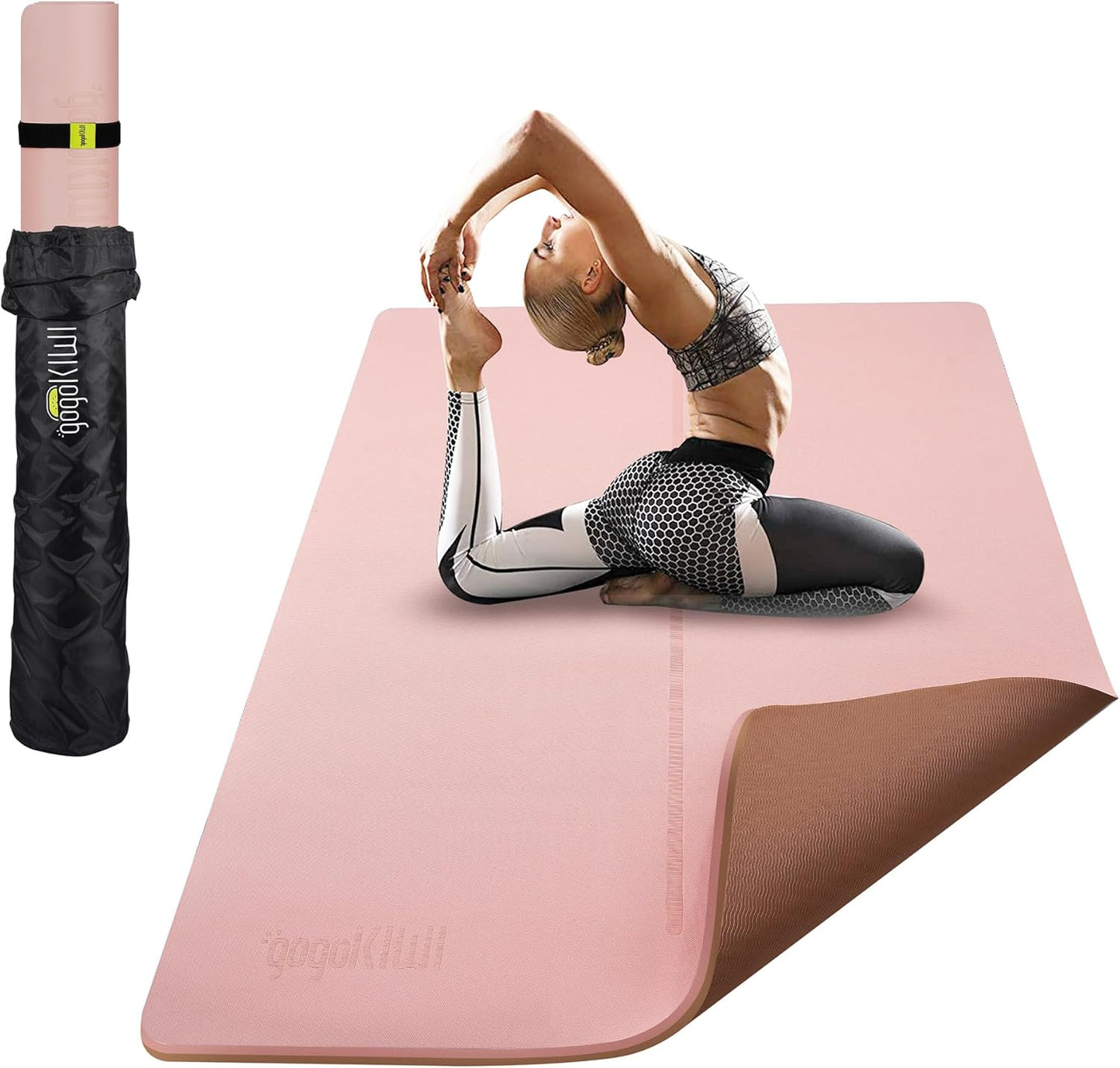 Large Yoga Mat for Home Workout - Extra Wide & Thick Design
