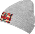 Retro Canada Flag Pattern Knit Beanie - Thick, Soft, Warm Winter Hat