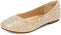 Girls Sparkly Slip On Ballerina Flats for Party and Wedding