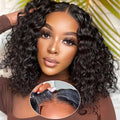 Glueless Wigs Human Hair Deep Wave Bob 14in - Pre Plucked, Wear & Go