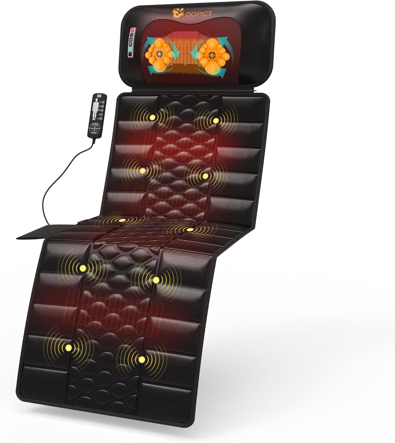 DOPICT Massage Mat: 10 Motors, 9 Speeds, Full Body Relief