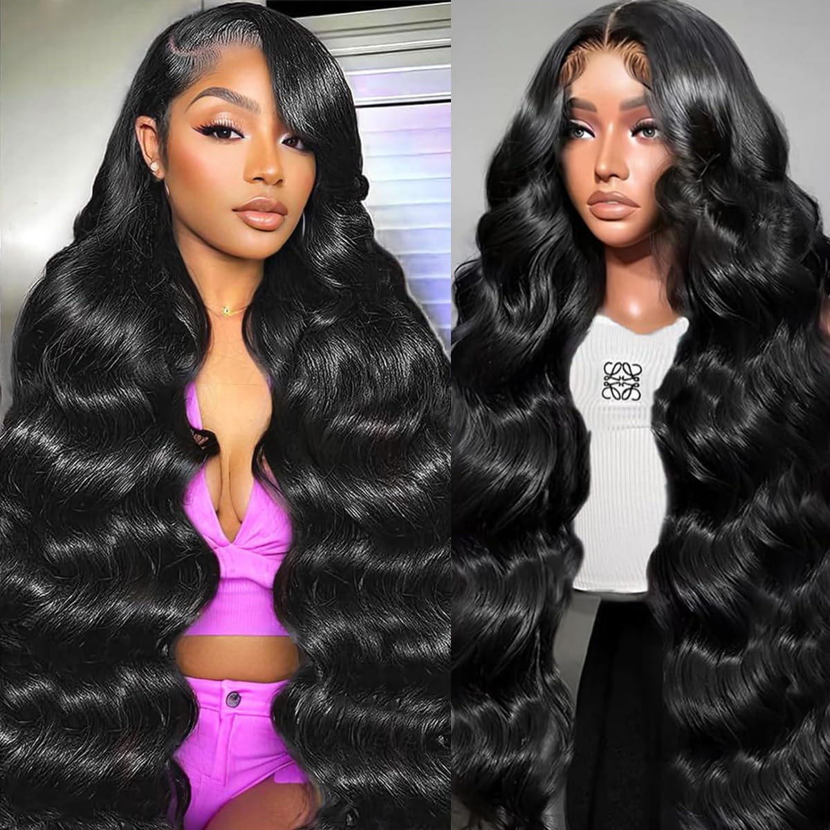 30 Inch Body Wave Lace Front Wigs Human Hair for Women