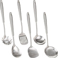 High Quality 6-Piece Stainless Steel Wok Spatula Set for Cooking