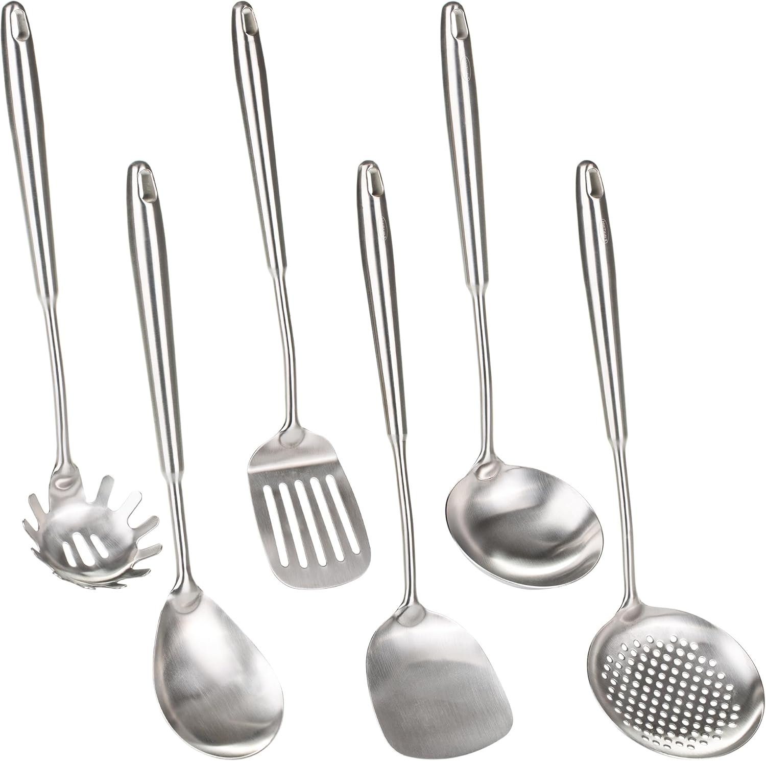 High Quality 6-Piece Stainless Steel Wok Spatula Set for Cooking