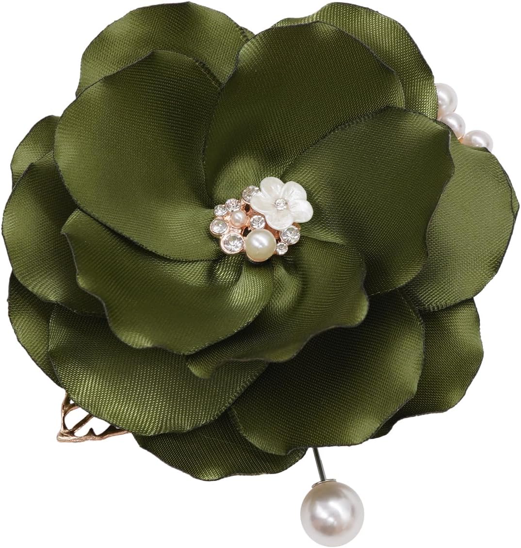 Fabric Flower Brooch Pin for All Occasions - Handmade Gift Ideas