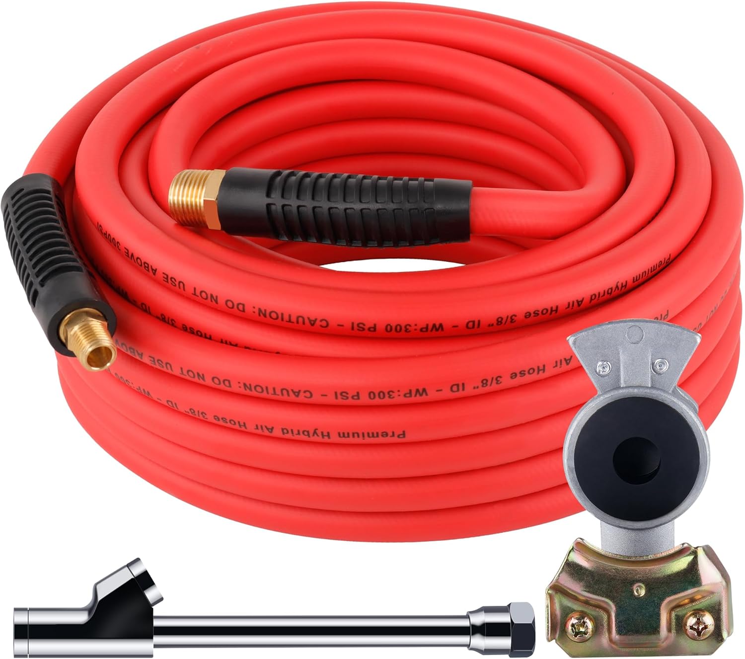 Truck Tire Inflator Kit with 50FT Hybrid Air Hose for Durability