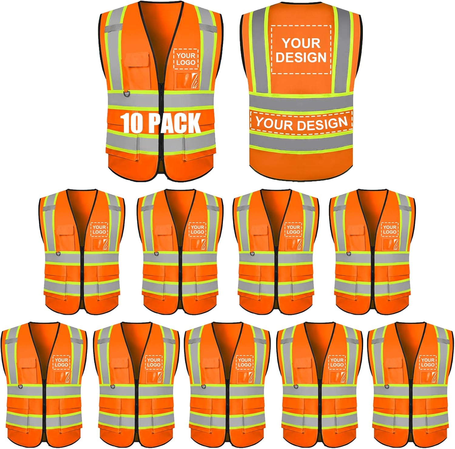 Custom Safety Vest for Enhanced Visibility and Comfort