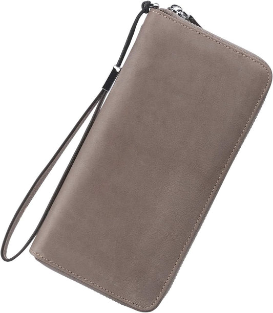 Lavemi Women's RFID Blocking Leather Wallet Phone Holder Clutch