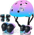 Kids Helmet and Pads Set with Color Gradient - Adjustable Safety Gear