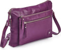 Small Leather Crossbody for Women - Soft Pebbled Real Cowhide