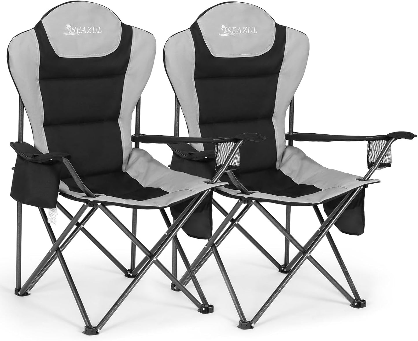 Seazul Camping Chairs for Adults - Heavy Duty 2 Pack