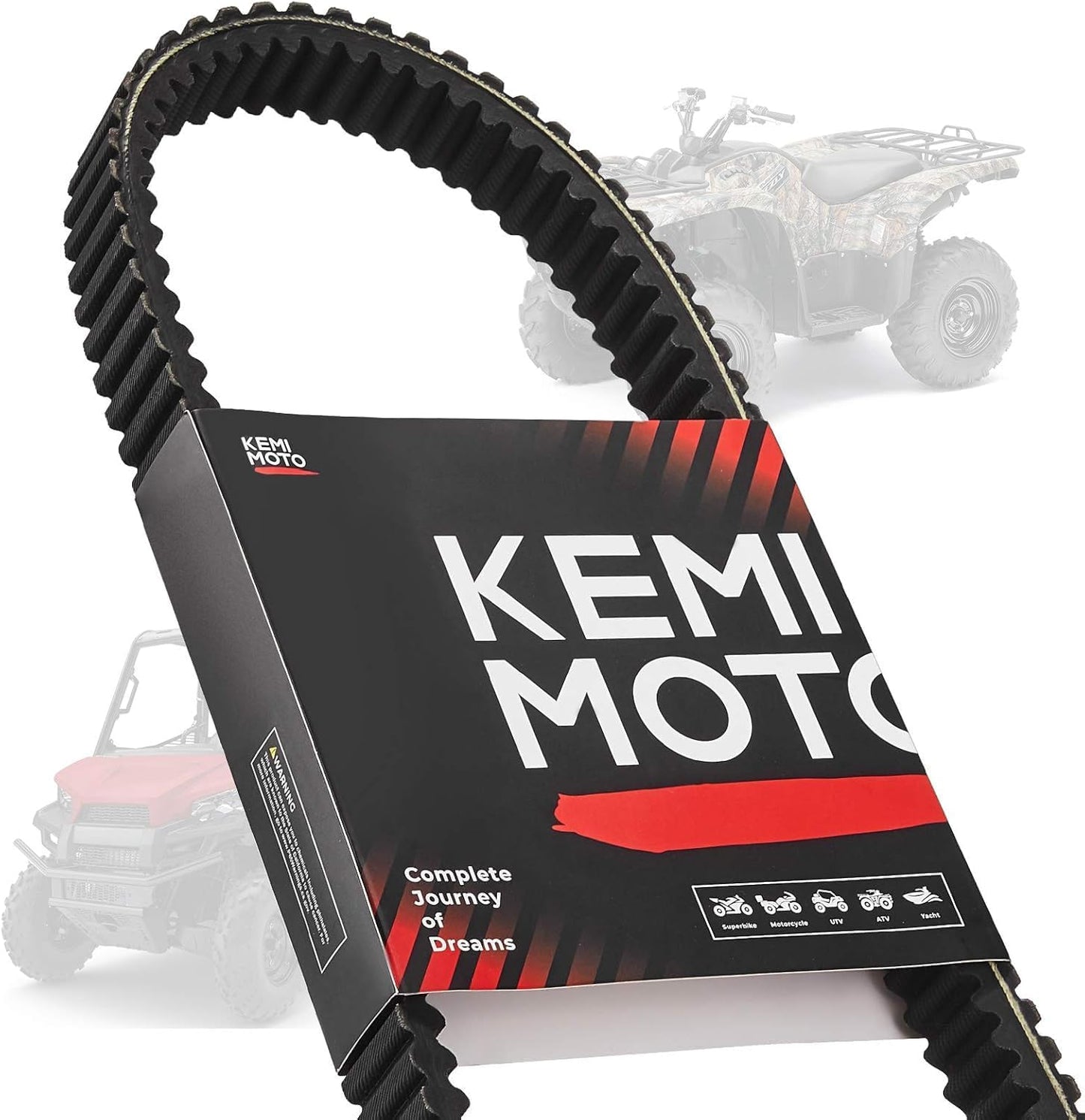 KEMIMOTO Heavy-Duty CVT Carbon Drive Belt for Polaris ATVs/UTVs