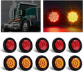 2 in 9 LED Round Trailer Side Marker Lights 10Pack - Bright, Sealed