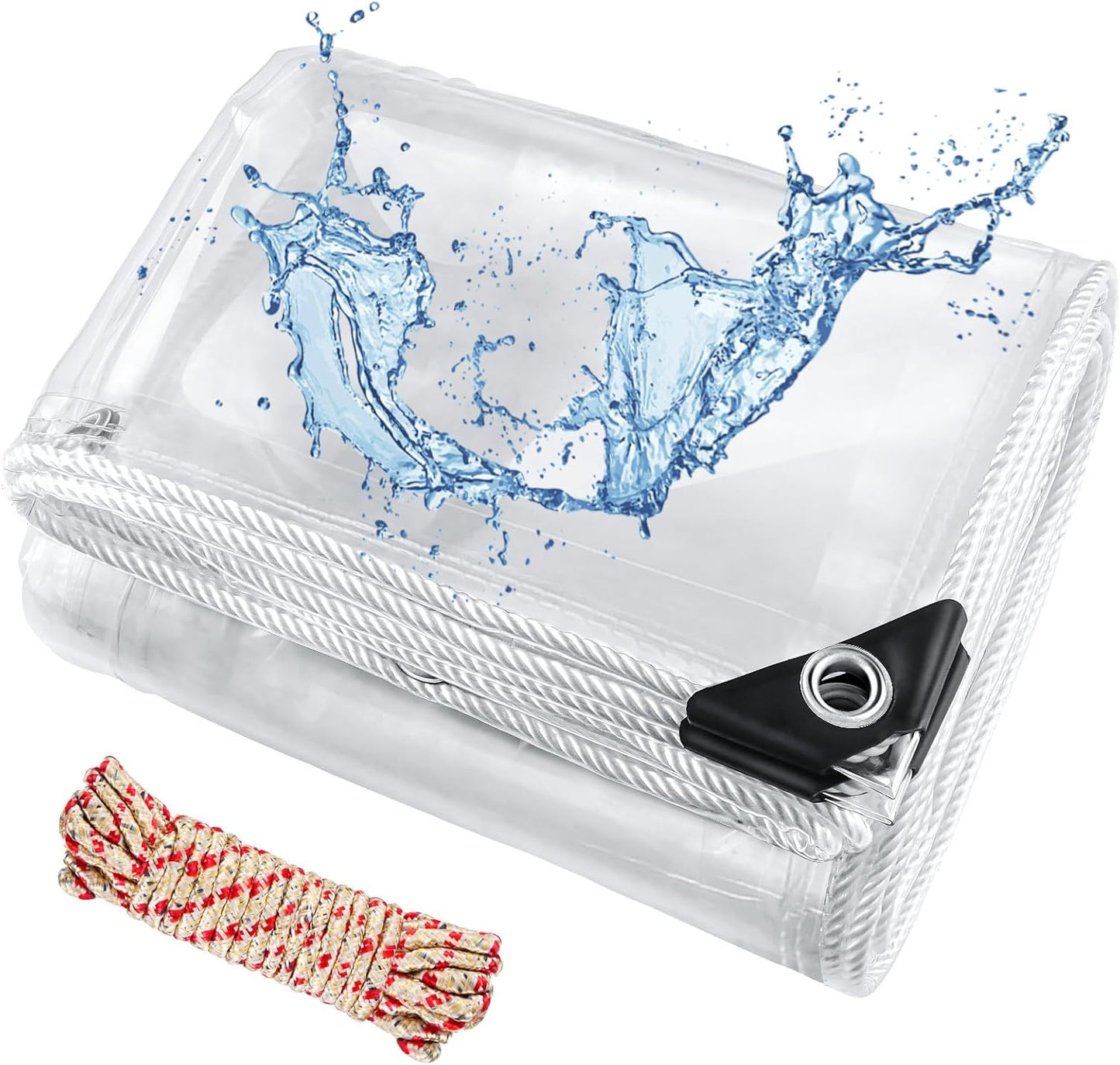 Heavy Duty 20 Mil Clear Tarps with Grommets for All Uses