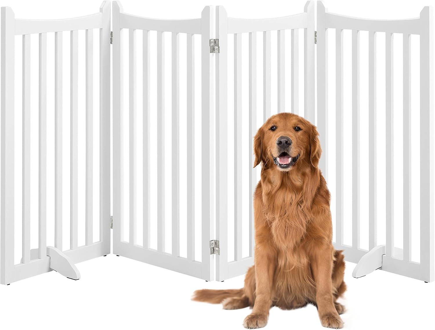 Yaheetech 36in Extra Tall Freestanding Pet Gate for Dogs