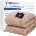 Westinghouse Electric Blanket Full Size - Soft Sherpa Heated Blanket