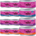 Rawz Natural Premium Canned Cat Wet Food Shredded - Variety 12 Pack