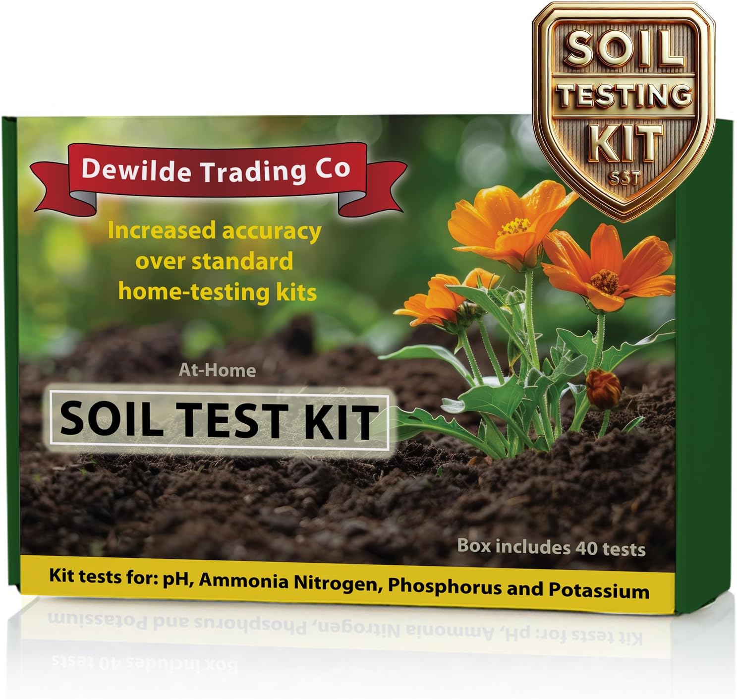 Premium Soil Test Kit for Lawns, Gardens, and Vegetables