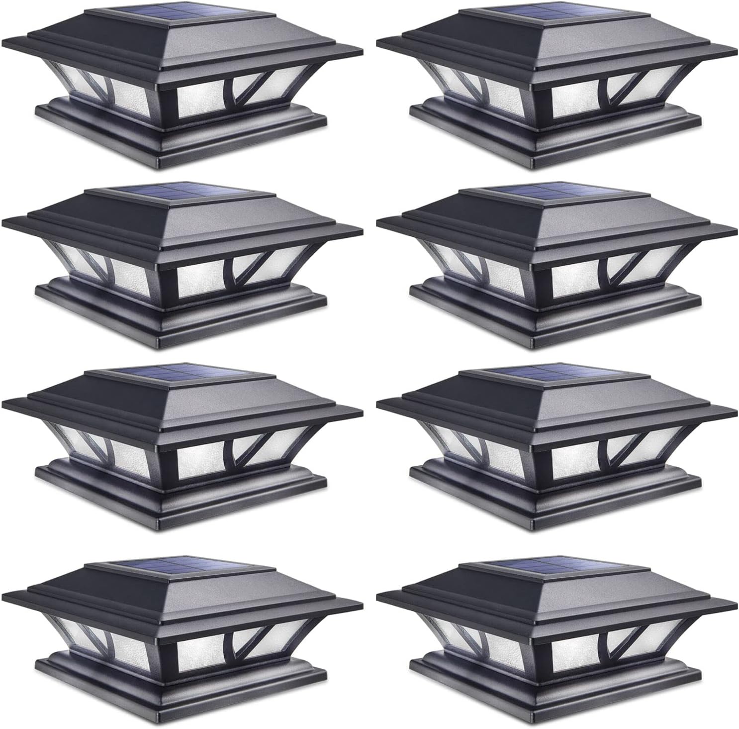 SIEDiNLAR Solar Post Lights Outdoor for Deck and Fence Caps