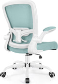 Light Blue Mesh Office Chair Ergonomic High Back - Lumbar Support