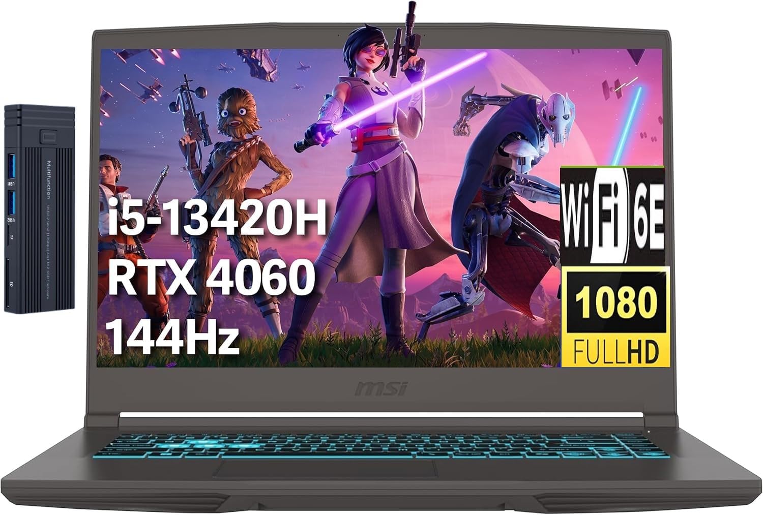 MSI Thin 15.6 FHD Gaming Laptop with Intel Core i5-13420H