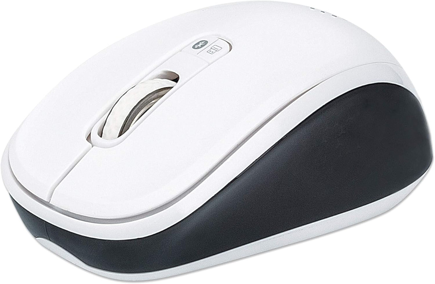 MANHATTAN Ergo Wireless Mouse - 1600dpi, 3 Button w/ Scroll, Auto Power - Mac/Laptop/PC