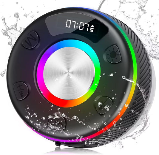 Waterproof Bluetooth Speaker with Colorful Lights