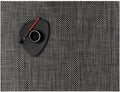 Chilewich Basketweave Placemats in Carbon - Set of 4, Durable