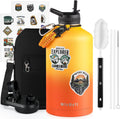 One Gallon Insulated Water Bottle 128oz - 48 Hr Cold, Leak-Proof