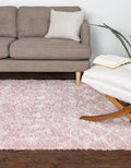 Moroccan Trellis Shag Rug 2 ft x 3 ft Light Pink - Soft, Stylish