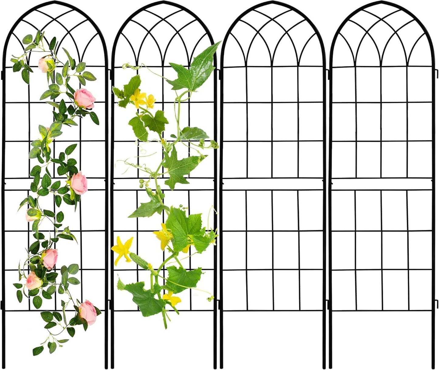 Rustic Iron Arch Decoration Garden Trellis for Climbing Plants