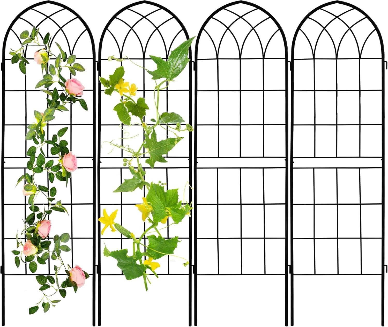 Rustic Iron Arch Decoration Garden Trellis for Climbing Plants
