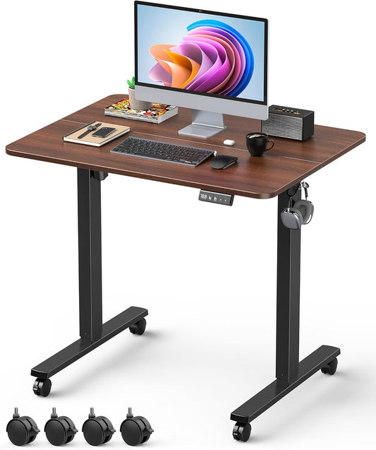 Small Height Adjustable Electric Standing Desk for Ergonomic Work