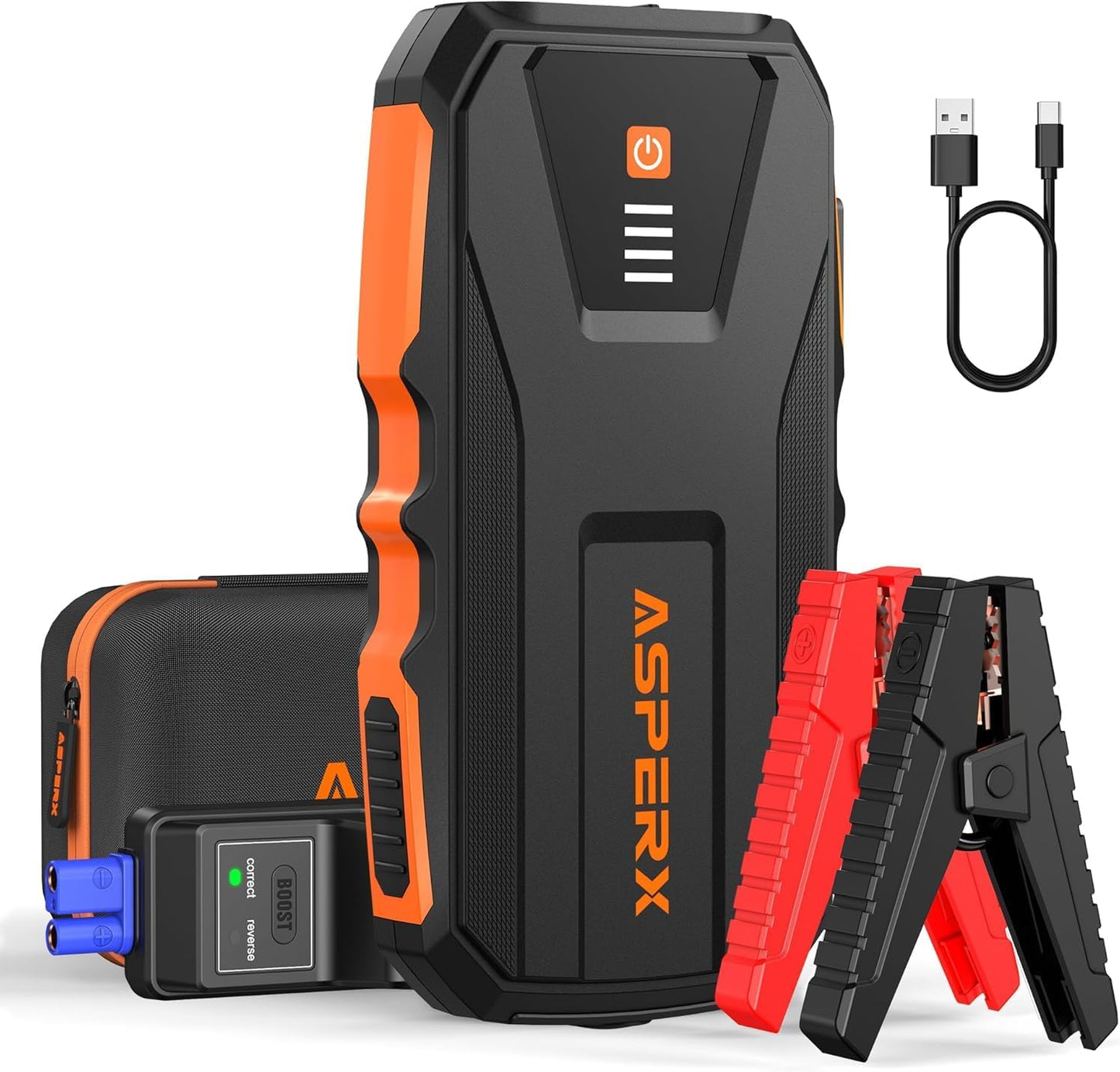 ASPERX 3000A Jump Starter: Power Up Any Vehicle Fast!
