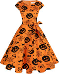 Kingfancy Women Vintage 1950s Swing Dress - Audrey Hepburn Style SIZE