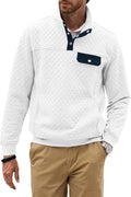 JMIERR Men's Casual Quilted Sweatshirt for Outdoor Adventures
