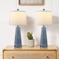 Terpsichore Nightstand Lamp Set of 2 - Rustic Farmhouse 3-Way Bedside