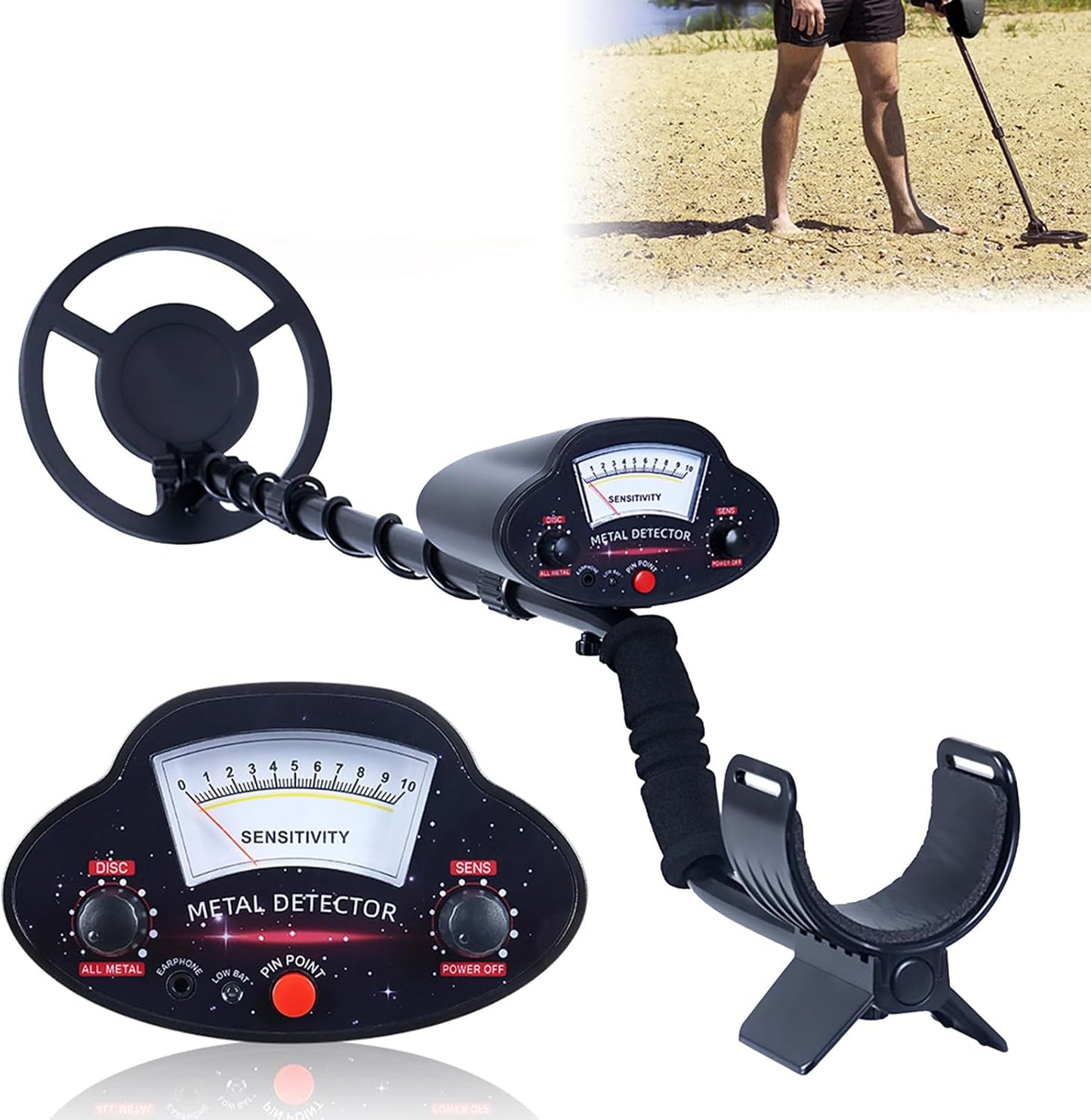 Professional Metal Detector for Adults and Kids - High Accuracy