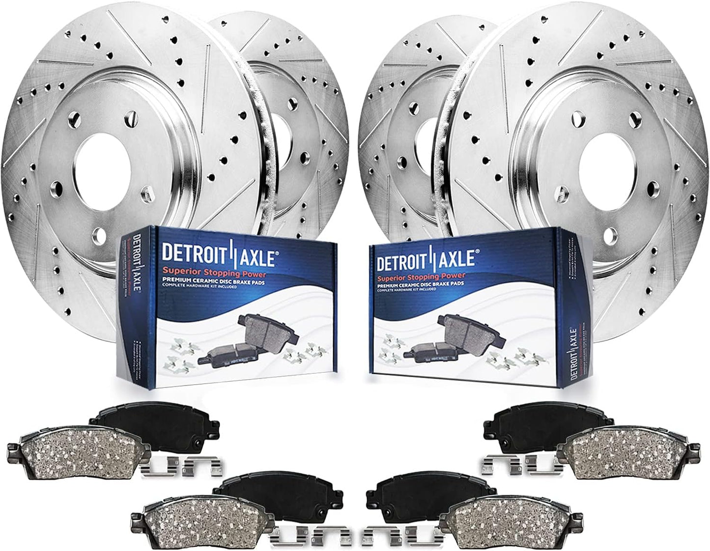 Detroit Axle Brake Kit for Dodge Ram 1500 with 13.23 in Rotors