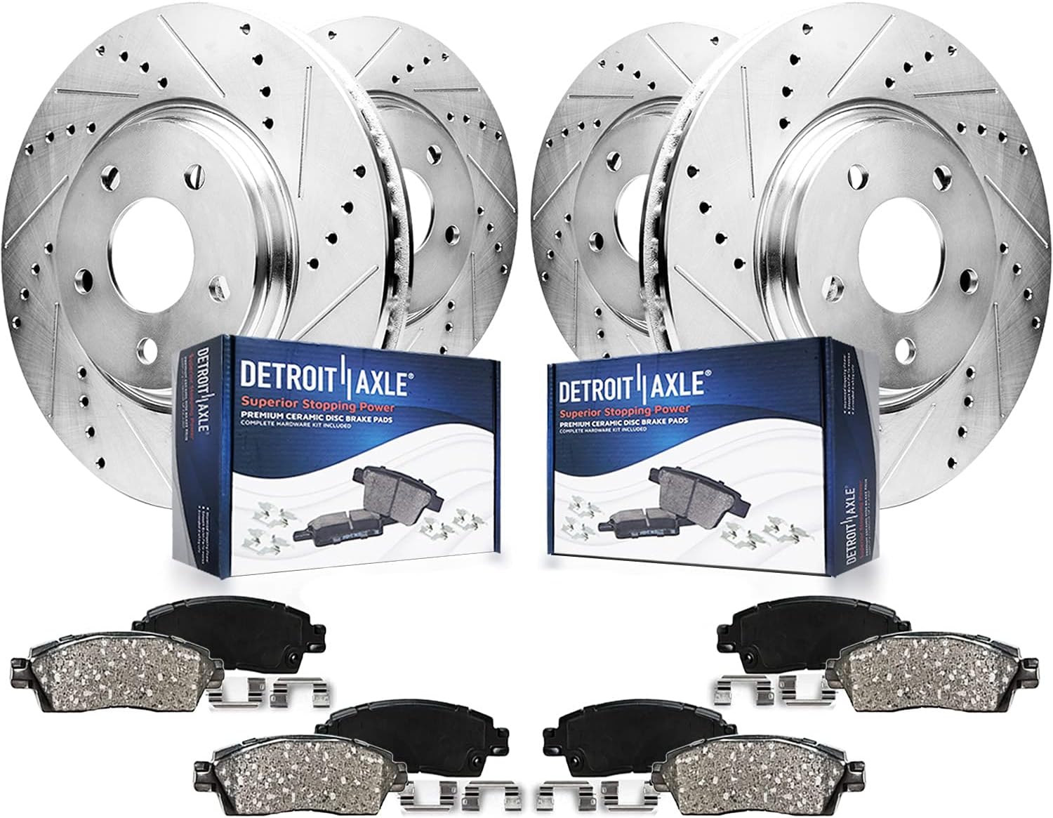 Detroit Axle Brake Kit for Dodge Ram 1500 with 13.23 in Rotors