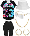80s 90s Outfit for Women Unisex Hip Hop Costume (Style CXBD)