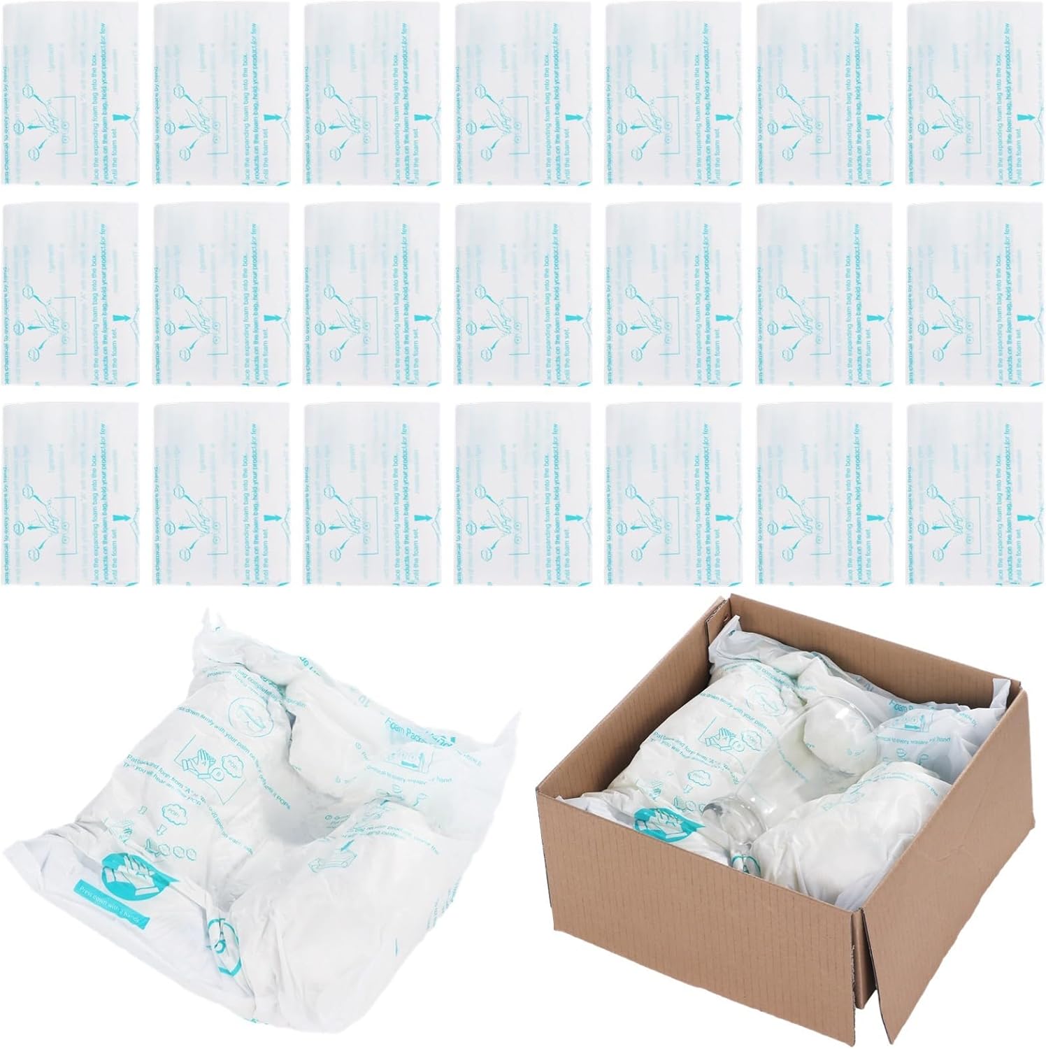 Foam Bags For Shipping 20 PCS 14x16 Inch - Quick Packaging Solution